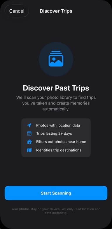 Auto discover trips